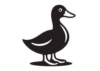 duck logo silhouette vector, goose silhouette illustration, duck silhouette vector design, duck swimming logo, duck logo silhouette vector, wildlife duck logo silhouette vector on white background 