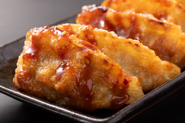 揚げギョウザ　ヤンニョムたれ