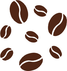 Coffee Beans Pattern – Brown Coffee Seed Illustration
