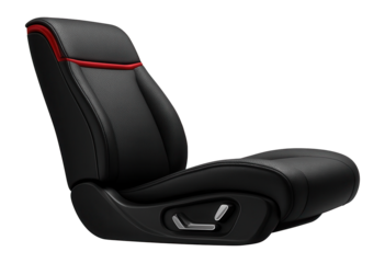 Rear bench seat with perforated leather and manual recline feature