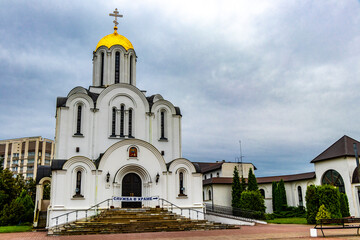 Temple of the Icon God Mother church cathedral Minsk Belarus.