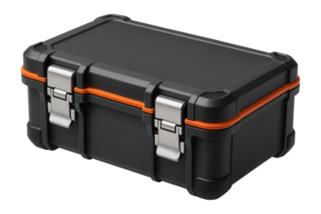 Weatherproof tool locker with gasket seal and dual latch system