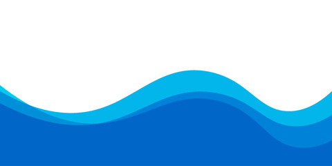 wave Footer Design Element Isolated Background. Vector EPS 10