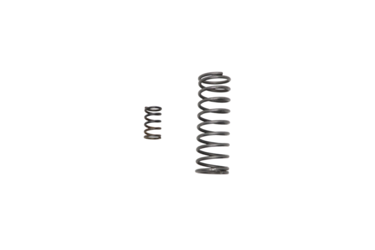 metal springs isolated on transparent background