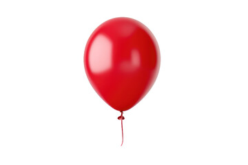 Red Balloon.. White or PNG Transparent Background.