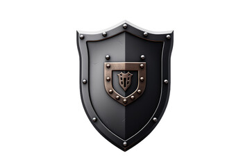  Shield. White or PNG Transparent Background.