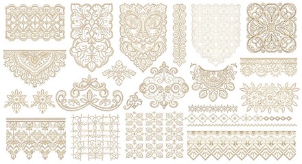 knitted pattern with lace