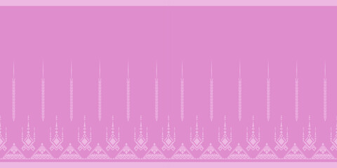 Seamless pattern with abstract pink ikat background