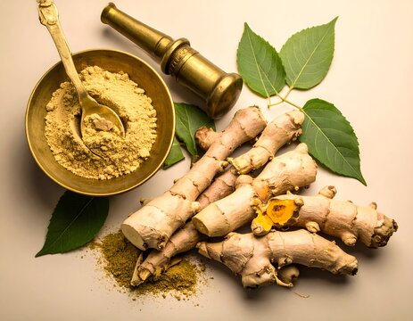 Vasambu (Sweet Flag) Roots and Powder with Ayurvedic Props