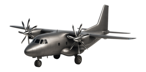 Medium tactical airlifter with propeller-driven engines and low-slung fuselage