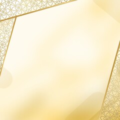 arabesque frame gold card