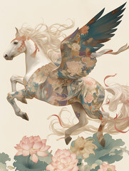 vector illustration of a horse