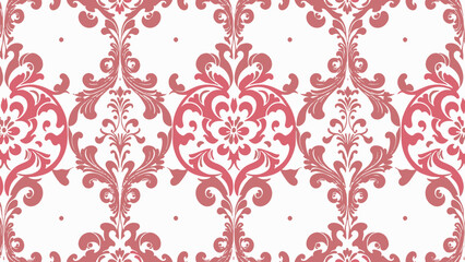 Elegant Purple Damask Wallpaper Pattern
