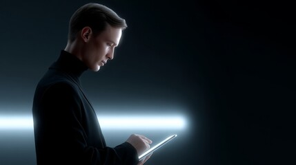 Futuristic ai education technology holographic learning companion digital classroom human interaction future vision