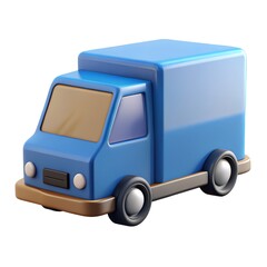 Delivery Truck 3D Icon Illustration