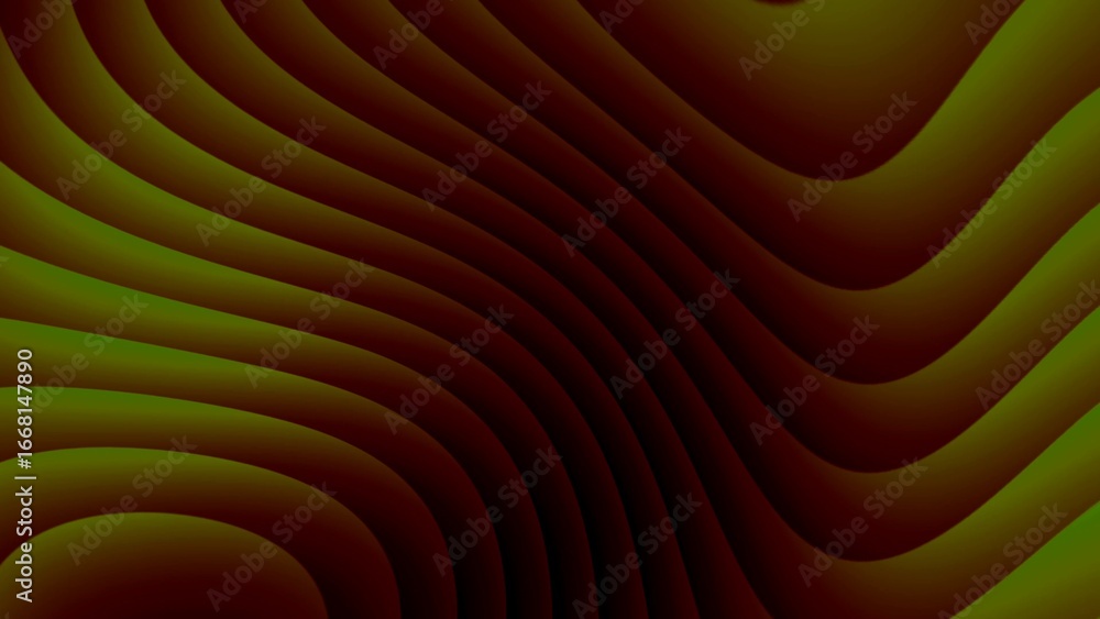 Poster abstract wavy lines gradient background with dark red and green tones image photo