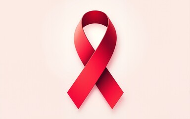 World Aids Day. illustration with red ribbon. High quality