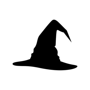 silhouette of a witch hat