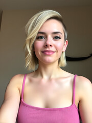Fototapeta premium When your mom says your new haircut looks good, but she's totally lying