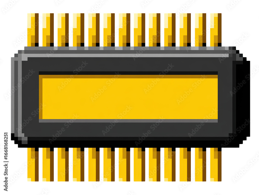 Poster electrifying contrast, intricate yellow and black circuitry pattern design