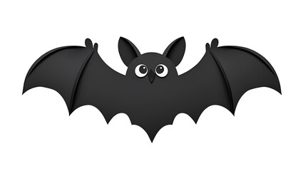 Fototapeta premium Halloween Bat Silhouette Cutout with Transparent Background