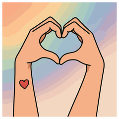 Fototapeta premium Heart symbol vector: tattoo inspiration, love expression, romantic art for valentine's day