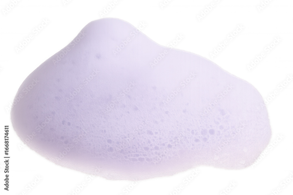 Poster Soap foam with bubbles isolated on a transparent background, perfect for adding a touch of freshness to hygiene and cleaning projects