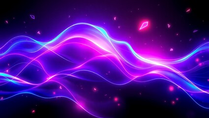 Fototapeta premium Futuristic Neon Gaming Thumbnail Background Design