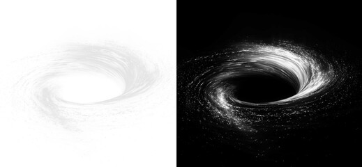 White  Vortex Effect PNG for Fantasy Designs