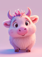 Naklejka premium cow