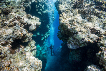 Egypt, Dahab, The Bell - Blue Hole entrance
