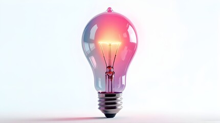 Discover brilliant ideas with this vibrant lightbulb, shining a spotlight on innovation and creative solutions
