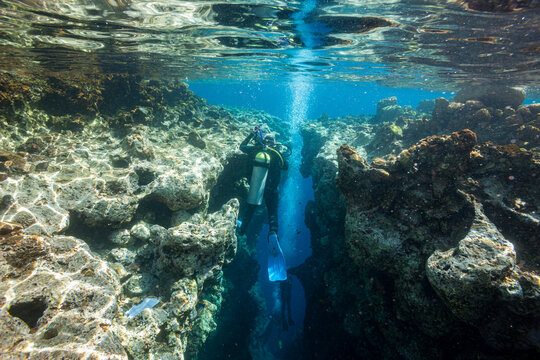 Egypt, Dahab, The Bell - Blue Hole entrance