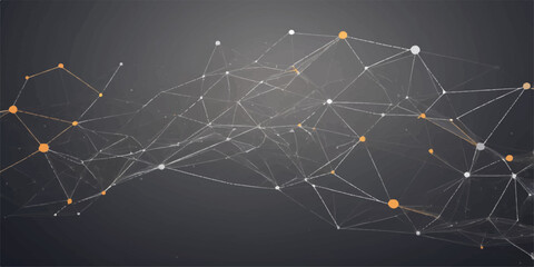 A tiny spider's intricate web glistens with dew drops under the star-lit night sky, a natural design reflecting a vast communication network