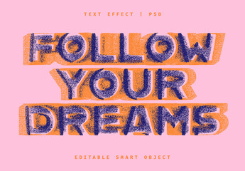 Grunge Offset Text Effect