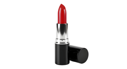 red lipstick isolated on white