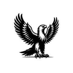 Majestic Eagle Vector Illustration in Flight