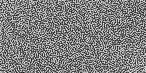 Gradient noise line abstract spread geometric background. Monochrome Turing reaction background. Abstract diffusion pattern with chaotic shapes. Vector illustration	
