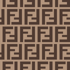 Patrón geométrico repetitivo en tonos marrón y beige