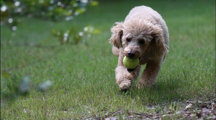 Poodles at Play: Watch These Intelligent, Fluffy Pups Chase Toys, Frolic in Yards, and Spark Joy with Their Lively Antics