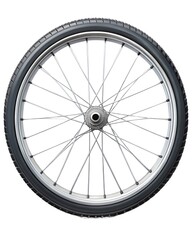 Naklejka premium Bicycle wheel isolated on white background