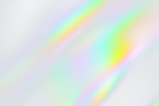 iridescent holographic rainbow colorful blur gradient reflection background overlay effect,Crystal prism with rainbow ray, magic sparkle, lens flare,abstract rainbow background - Powered by Adobe