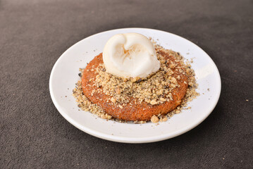 Creamy kunefe,  traditional dessert kunefe
