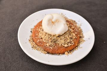 Creamy kunefe,  traditional dessert kunefe
