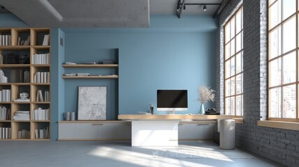 Fototapeta premium Modern Loft Office Space