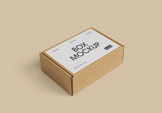 Cardboard Box Mockup