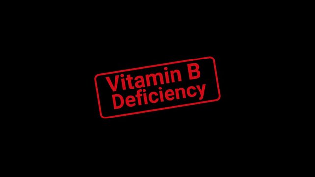 Vitamin B Deficiency Stamp Animation