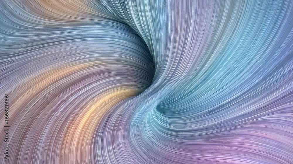 Poster an mesmerizing swirling artwork. a hypnotic vortex of colors with pastel tones, creating a feeling o