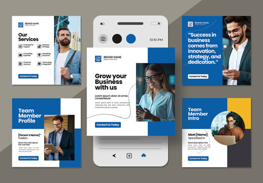 Professional Corporate Business Social Media Post Template