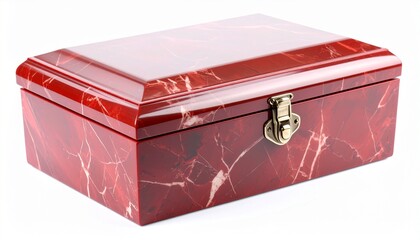red wooden box